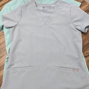 Figs Casma 3-pocket scrub XS- RARE Dusty Blue